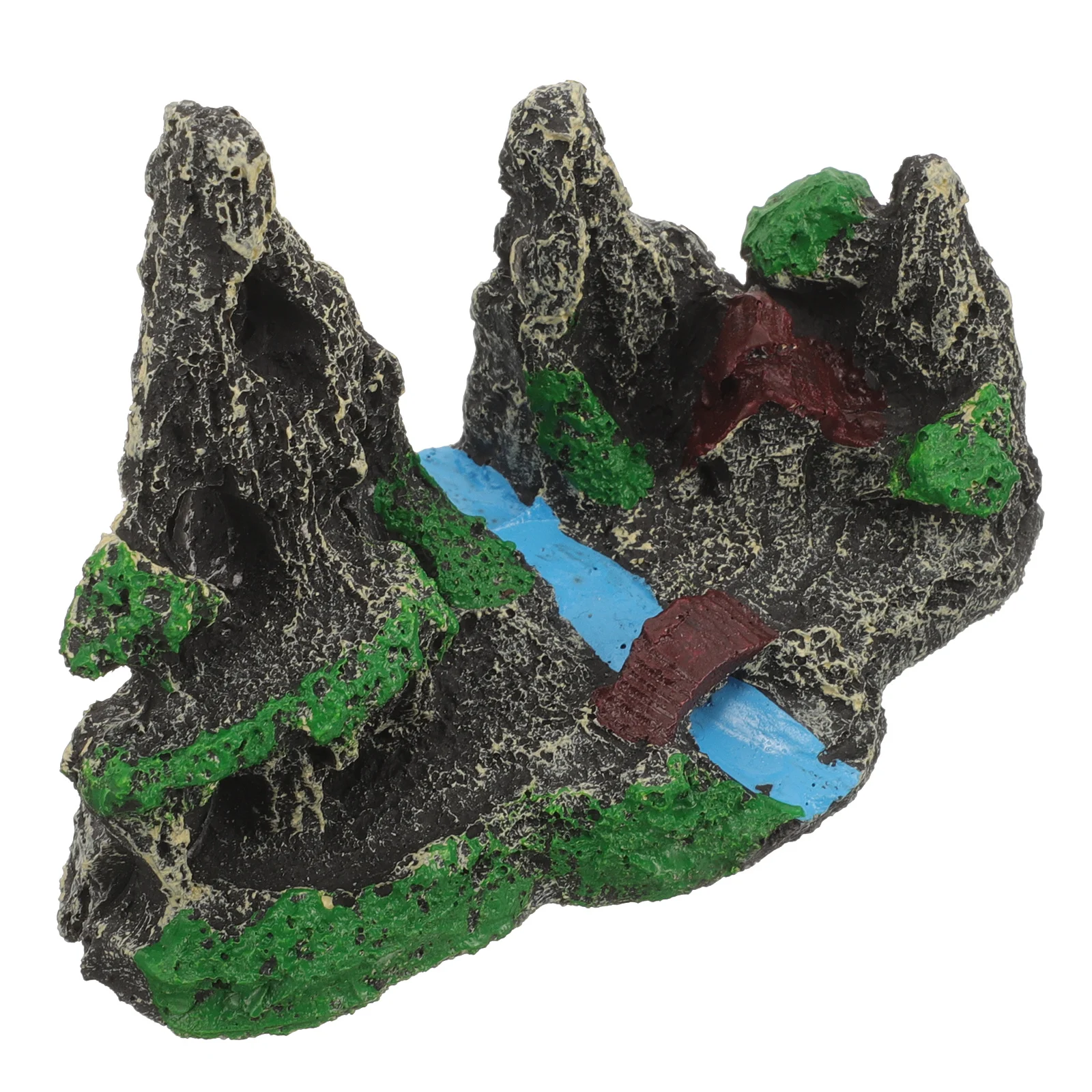 

Resin Rockery Aquarium Mountain Underwater Decoration Fish Tank Supplies No Fade Practical Texture Fresh Salt Water