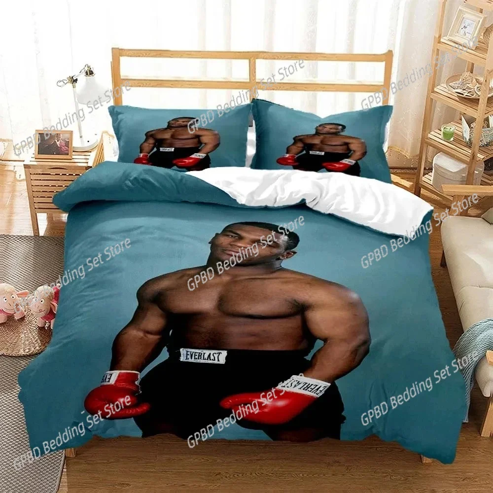 

3D Print Mike Tyson Boxing Champion Comfortable Duvet Cover Pillowcase Bedding Set Children Bedroom Decoration Home Textile