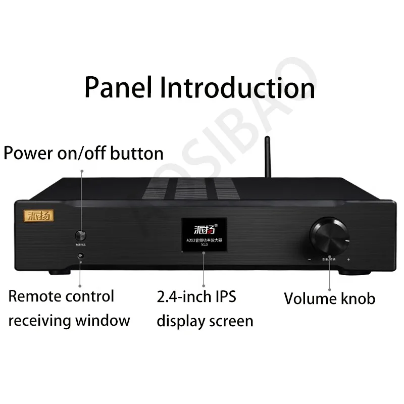 AIYIMA SMSL A202 merged audio Class AB Amplifier 180W+180W Hifi Rear Amp RCA XLR Balanced input Bluetooth Amplifier Audio