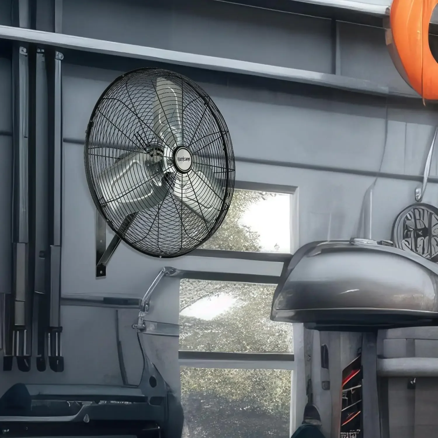 Oscillating Wall Mount Fan, 3 Speed Cooling, Pro Commercial Grade, 20"