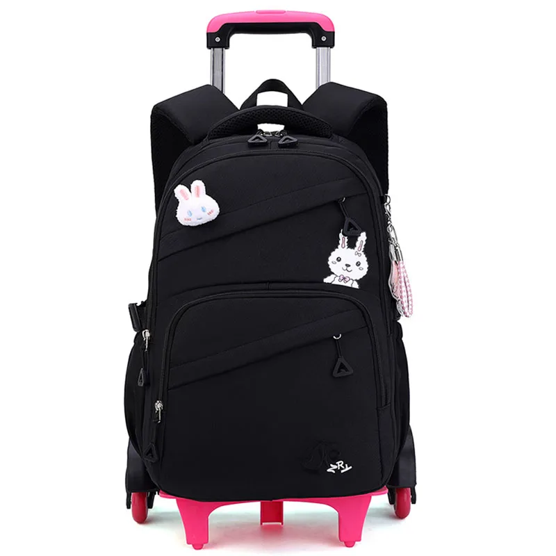 New Rolling Backpack Trolley School Bags for Girls Travel Luggage Back Pack for Kids Wheeled Bookbag Mochila Infantil Rodinha