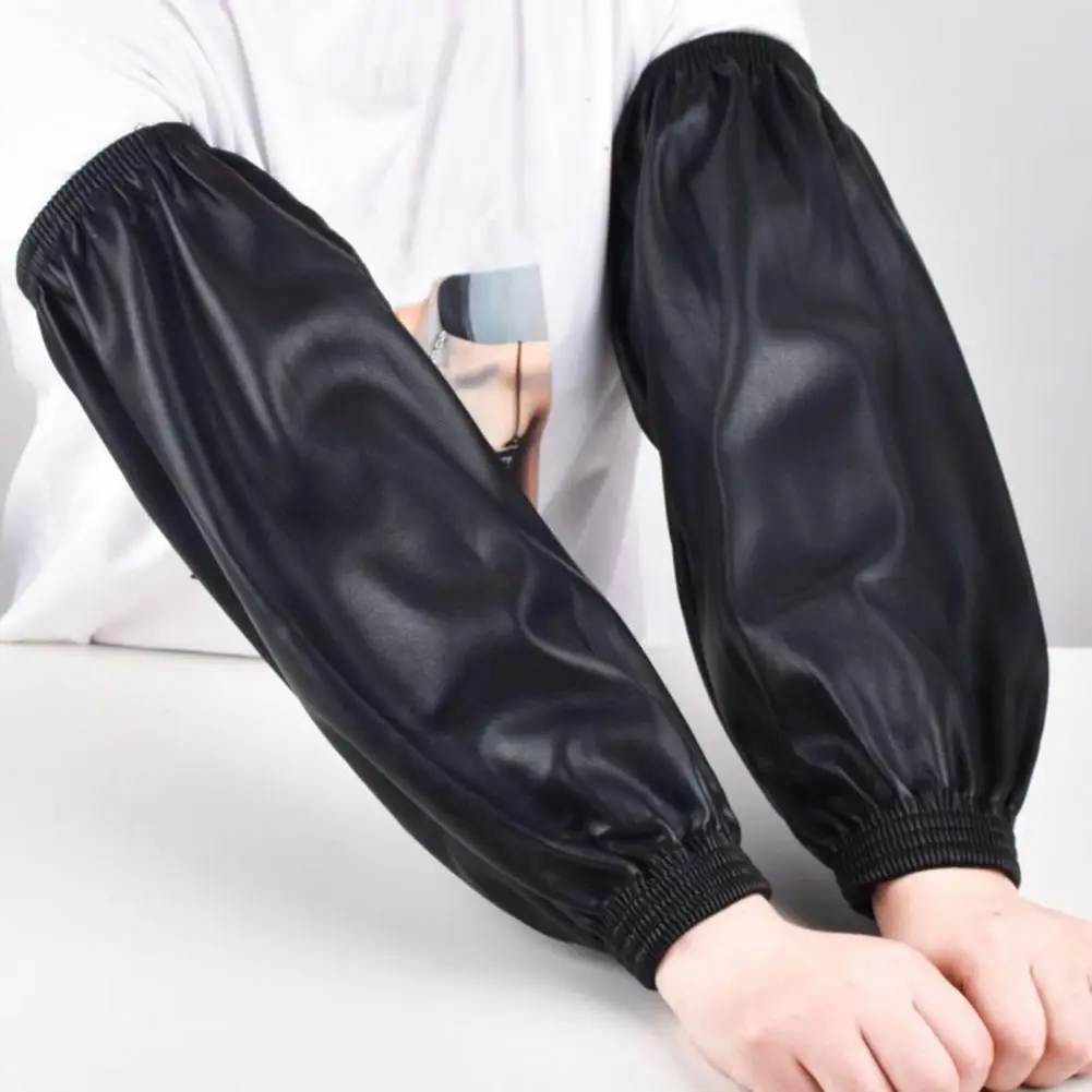 

Рукава из искусственной кожи, водонепроницаемые рукава, 1 пара, водонепроницаемые рукава из искусственной кожи, длинные локоть 40 см для кухни