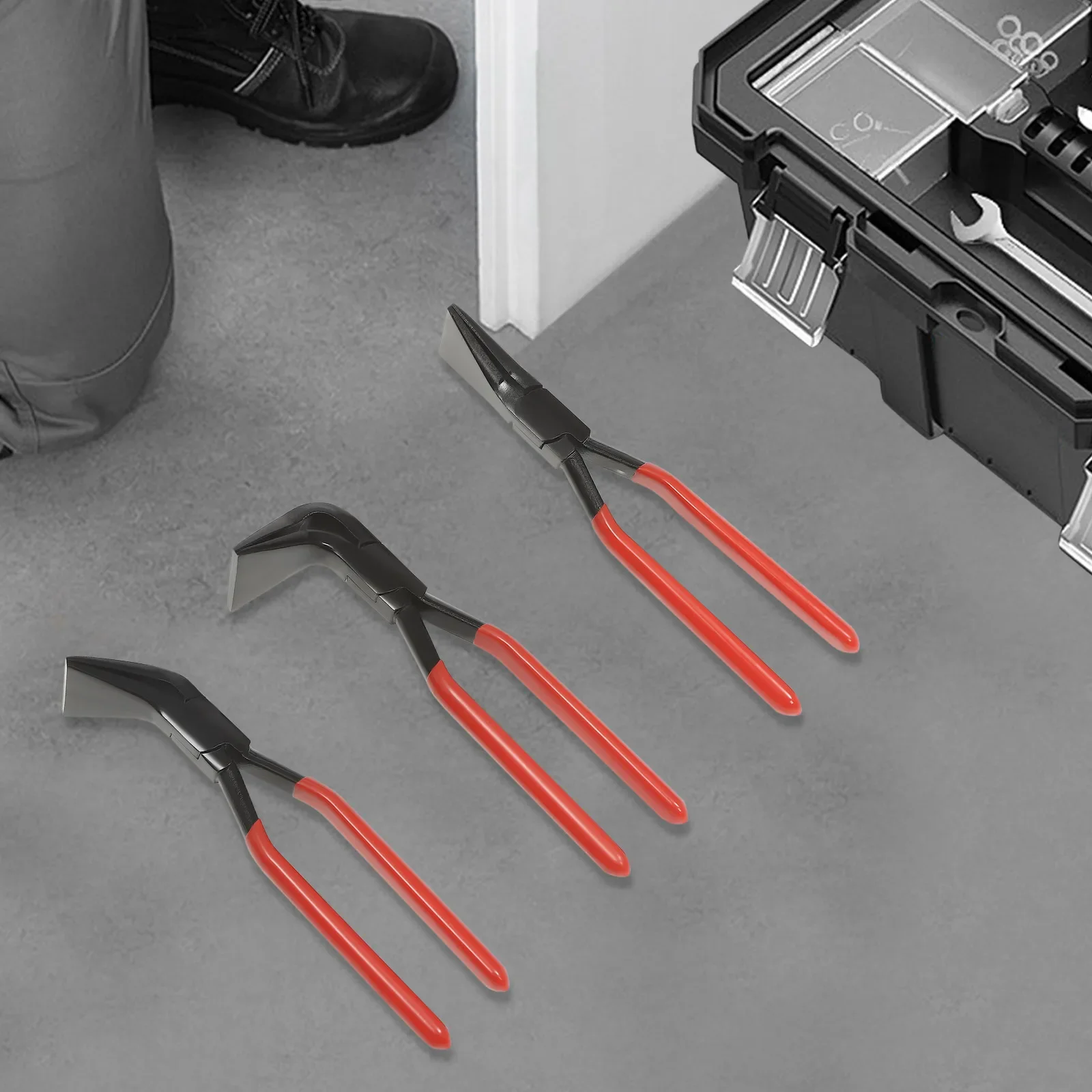 ハンドシーマー3点セット 板金工具 曲げペンチセット 45 °   & 90 °   & 180 °   屋根葺き職人、配管工、金属用の工業用ベンダー