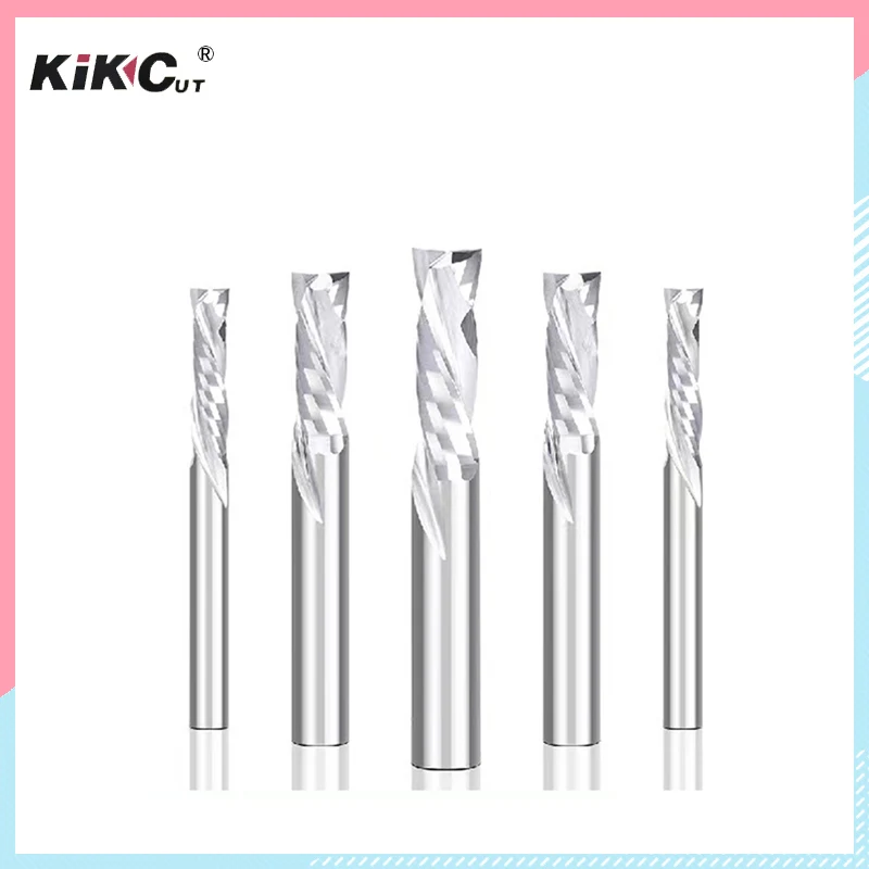 

1Pcs 3.175/4/5/6/mm Single Flute Milling cutters for Aluminum CNC Tools Solid Carbide,Two-flute Composite Milling Cutter