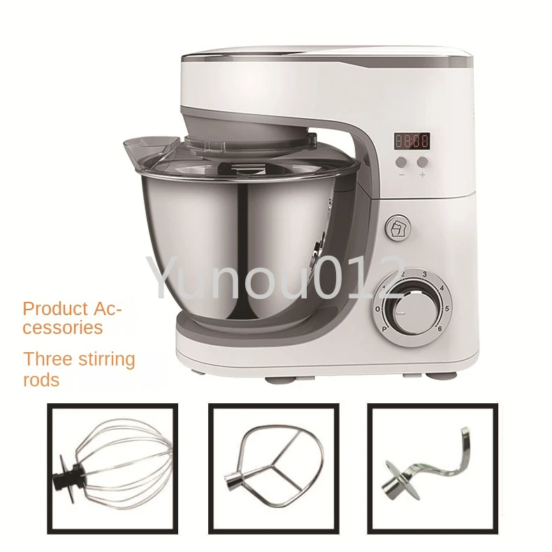 5L Stainless Steel Bucket Kitchen Mixer Multifunctional Machine Dough Kneading 1000W Pure Copper Motor Home-appliance Blenders