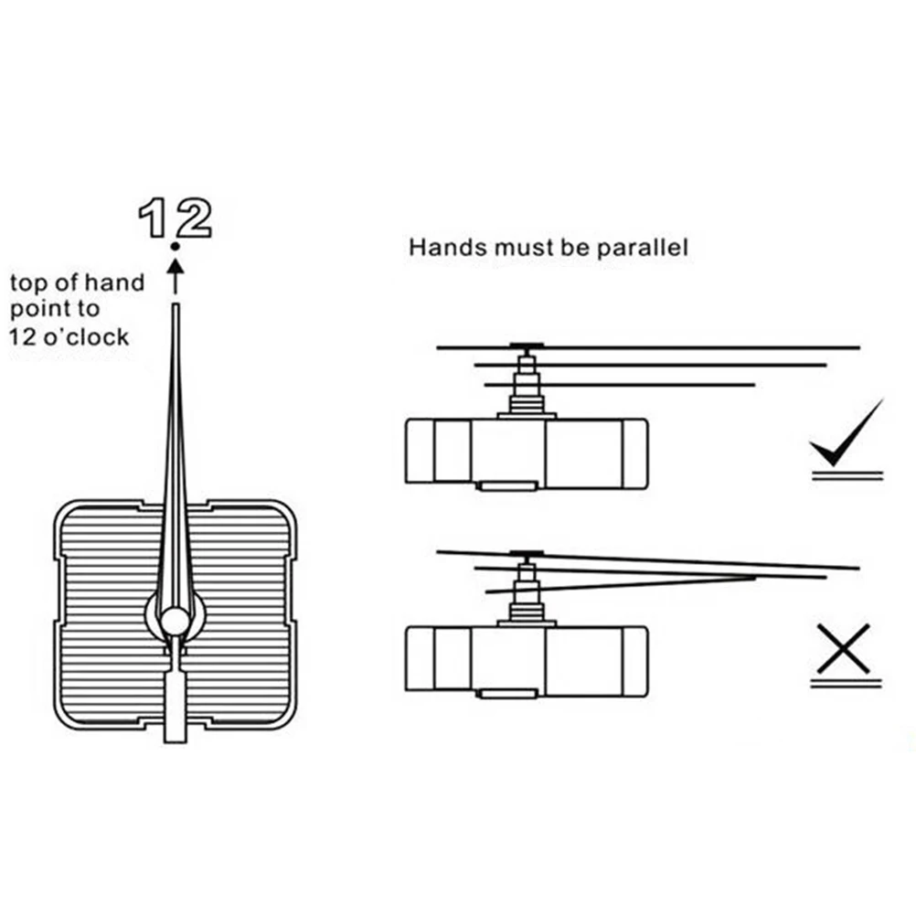 

Clock Movement Parts Operated Motor Replacement Minimalist Mechanism Kit Without Components