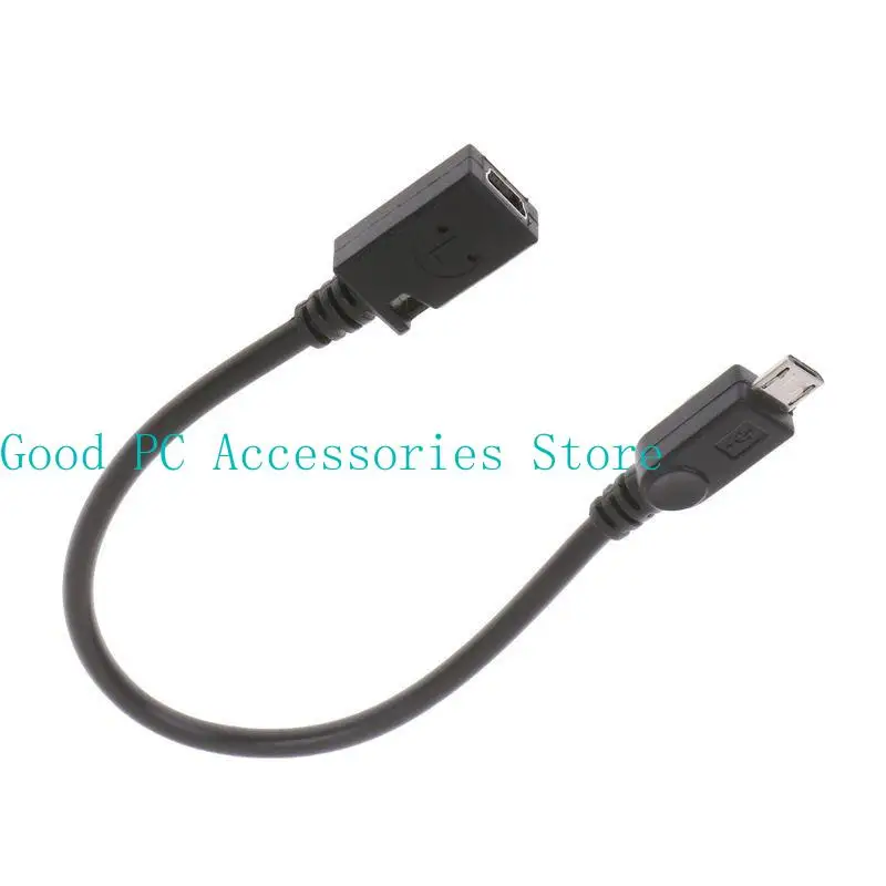 652F Mini USB Female to Micro USB Male HighSpeed Data Sync OTG Power Supply Charging Cable 22cm for Phone PC