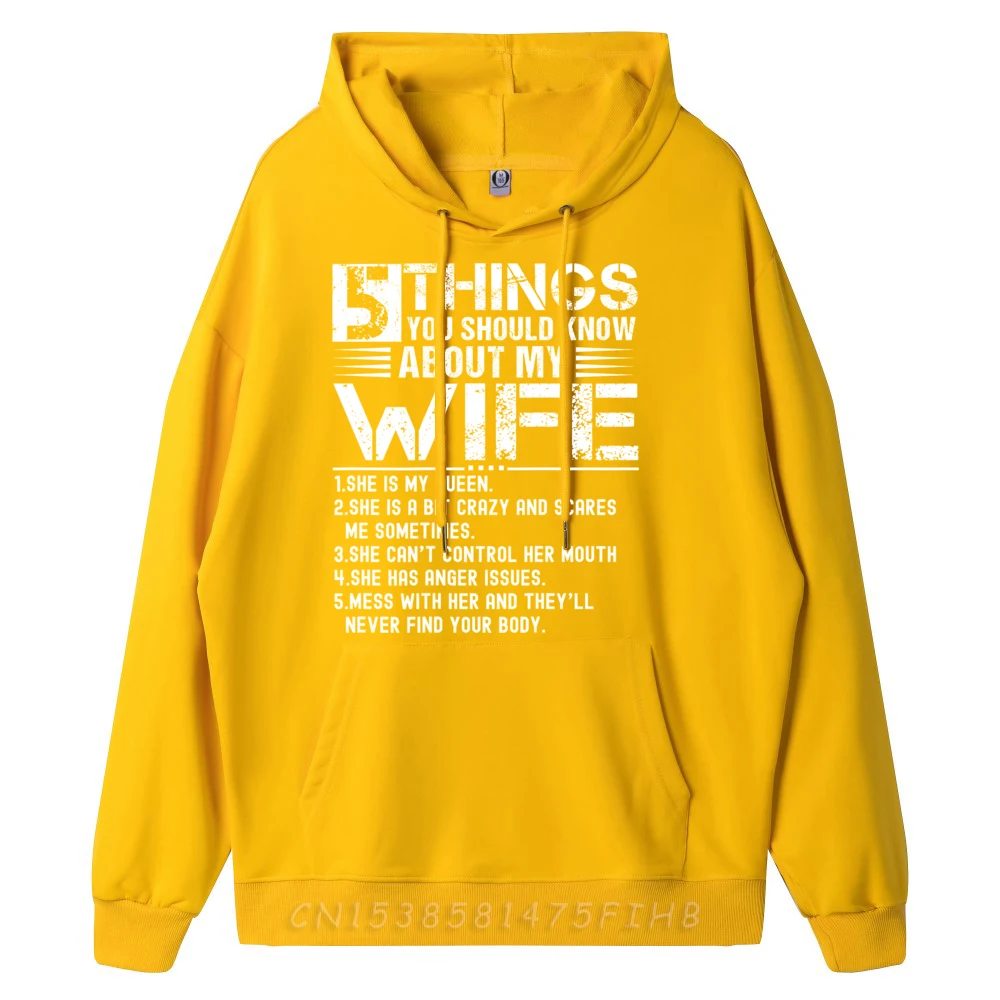 5 Things You Should Know Hoodies Special Round Neck Street Long Sleeve Mens Hoodies Family Graphic Printed Loose Sweatshirt