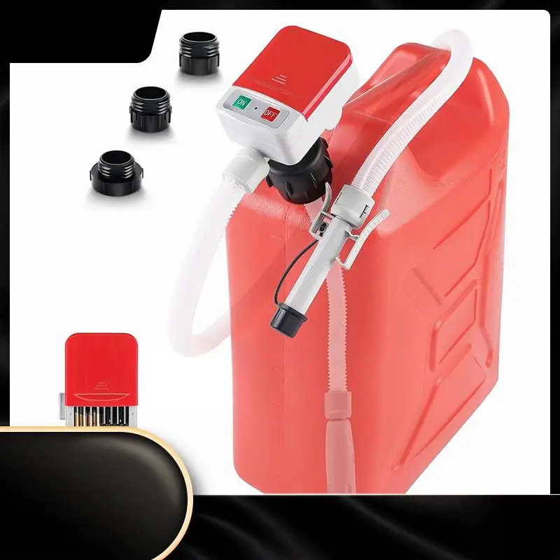 

Жидкостный насос Насос для перекачки топлива с датчиком автоматической остановки, шлангом 51 дюйм, расходом 2,4 галлона в минуту и комплектом адаптеров на 3 бака с питанием от батареи-N29R