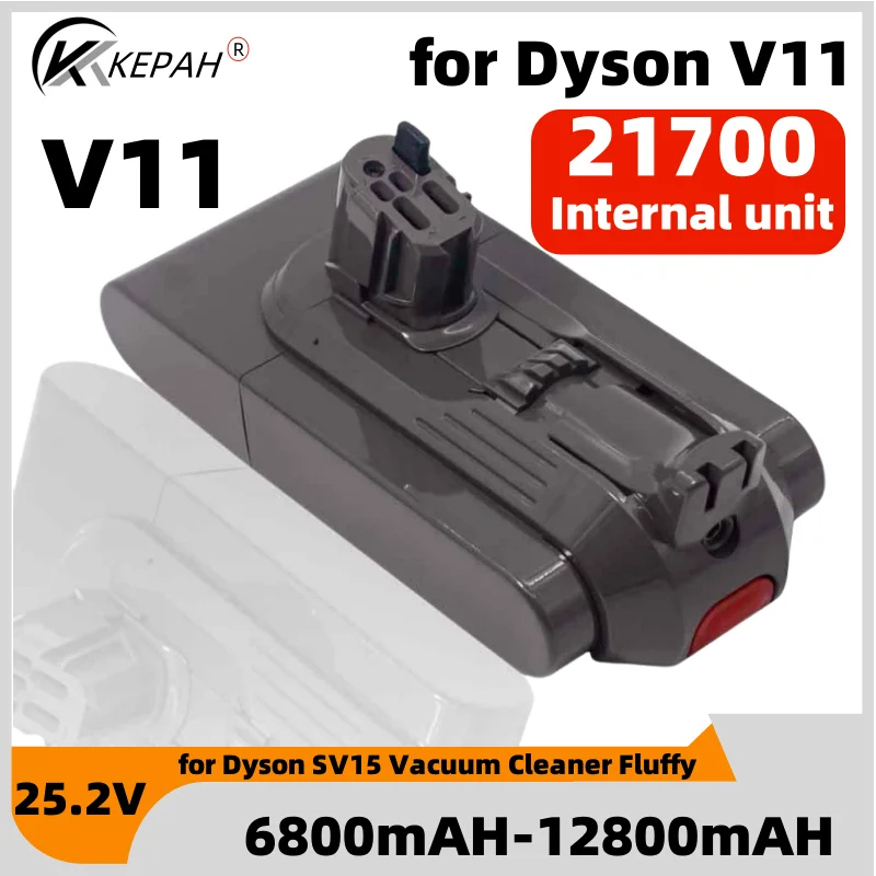 

21700 Battery 25.2V 12.8Ah for Dyson SV14 SV15 Vacuum Cleaner Fluffy SV15 V11 Absolute Extra V11 Absolute V11 Animal 970145-02