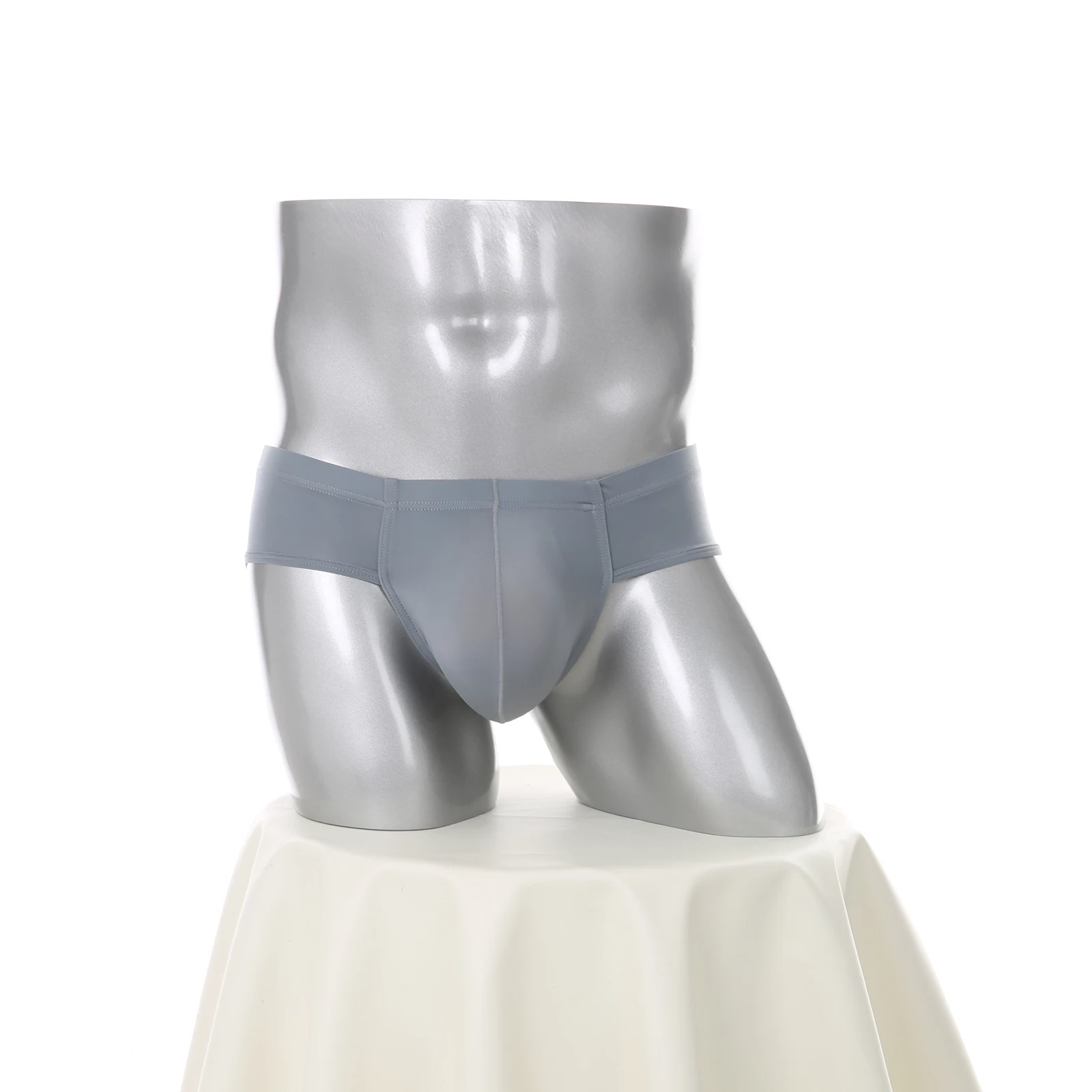 Herren Schnelltrocknende Eisseide Sport-Slips Elastische Durchsichtige Bodybuilding-Unterwäsche Athletische Unterhosen Atmungsaktive Trainingsunterwäsche – Detail 14
