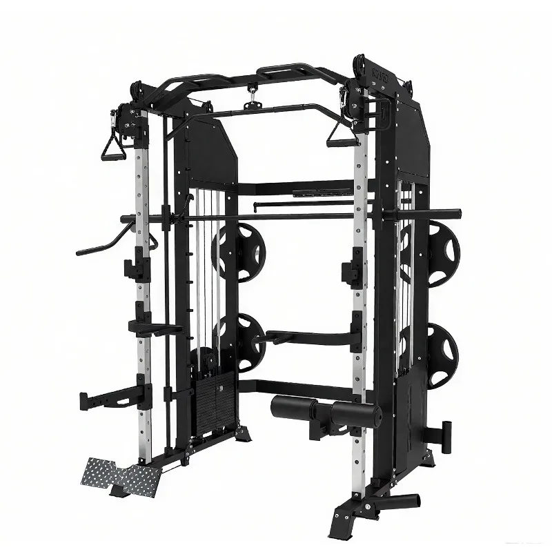 

Multi-Functional Strength Training Rack Full-Body Training Machine-Heavy-Duty Steel Gym Equipment for Commercial Use & Home Gym