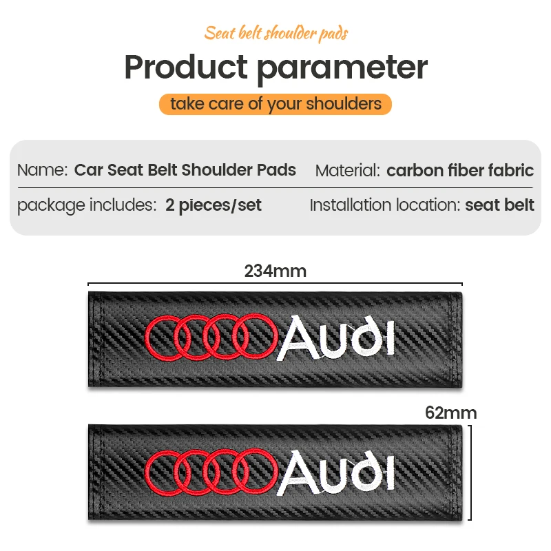 2pcs Autos itzgurt schützen Abdeckung Schulter polster für audi sline rs sq7 sq5 s4 s6 s7 tt quattro a3 a6 a7 a8 q3 q6 q7 q8 rs3 rs4