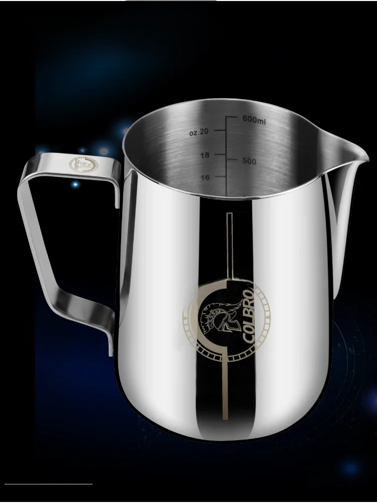 

Colbro Thiened Stainl Steel Coffee Milk Frothing Cup arp Mouth Flower Pattern Cup Nordic Sle Coffee ing Tools