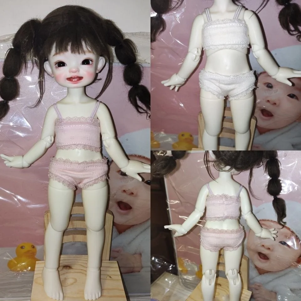 1/6 BJD Doll Cotton Trimmed Slip Underwear Free Shipping