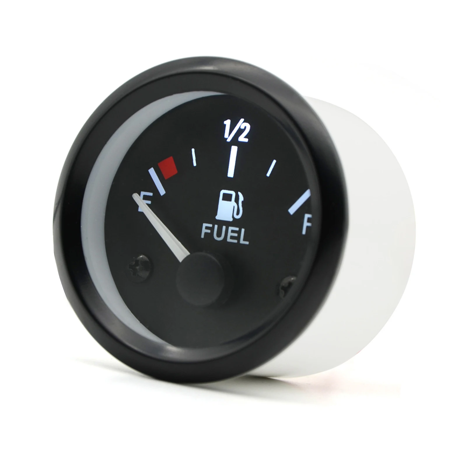 

2'' 52mm Fuel Level Gauge, Pointer 12V Car Fuel Tank Meter with LED Backlight Rim Automotive Gauges