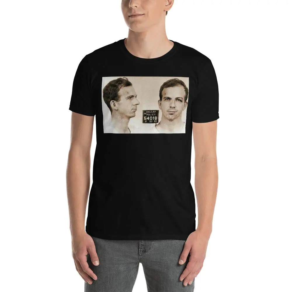 Harvey Oswald Mug Shot Nov 22 1963 Horizontal Painting Mugshot T-Shirt Anime Graphic T-shirts for Men Clothing Women Tees High Q