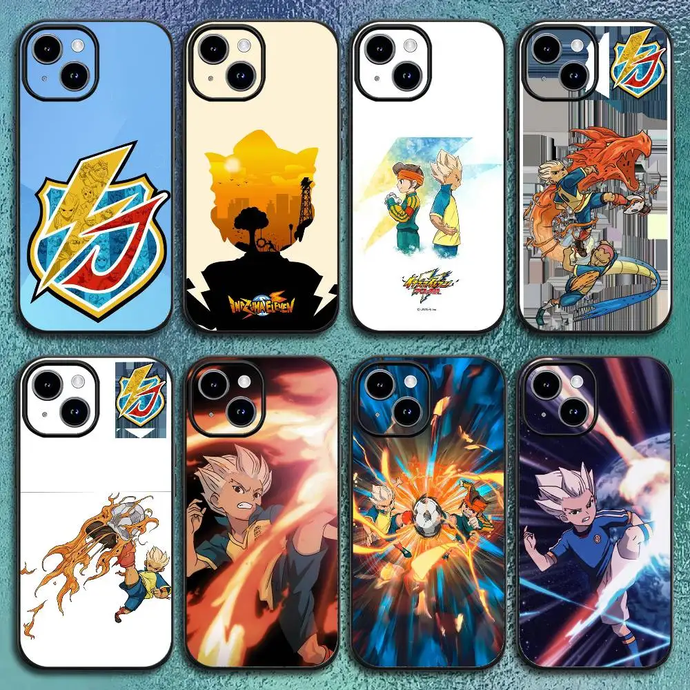 Funda de teléfono Blaze Firestorm Inazuma Eleven Ip para IPhone 17 12 13 14 15 16Pro Max Plus Classic carcasa suave negra