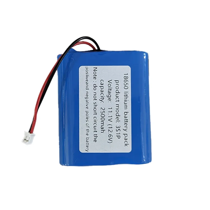 3S1P -18650 Li-ion Battery Pack, 3S1P/12.6V/2500mAh/11.1V Lithium ion Battery 18650 Used for: CCTV, Camera, Backup Power Supply