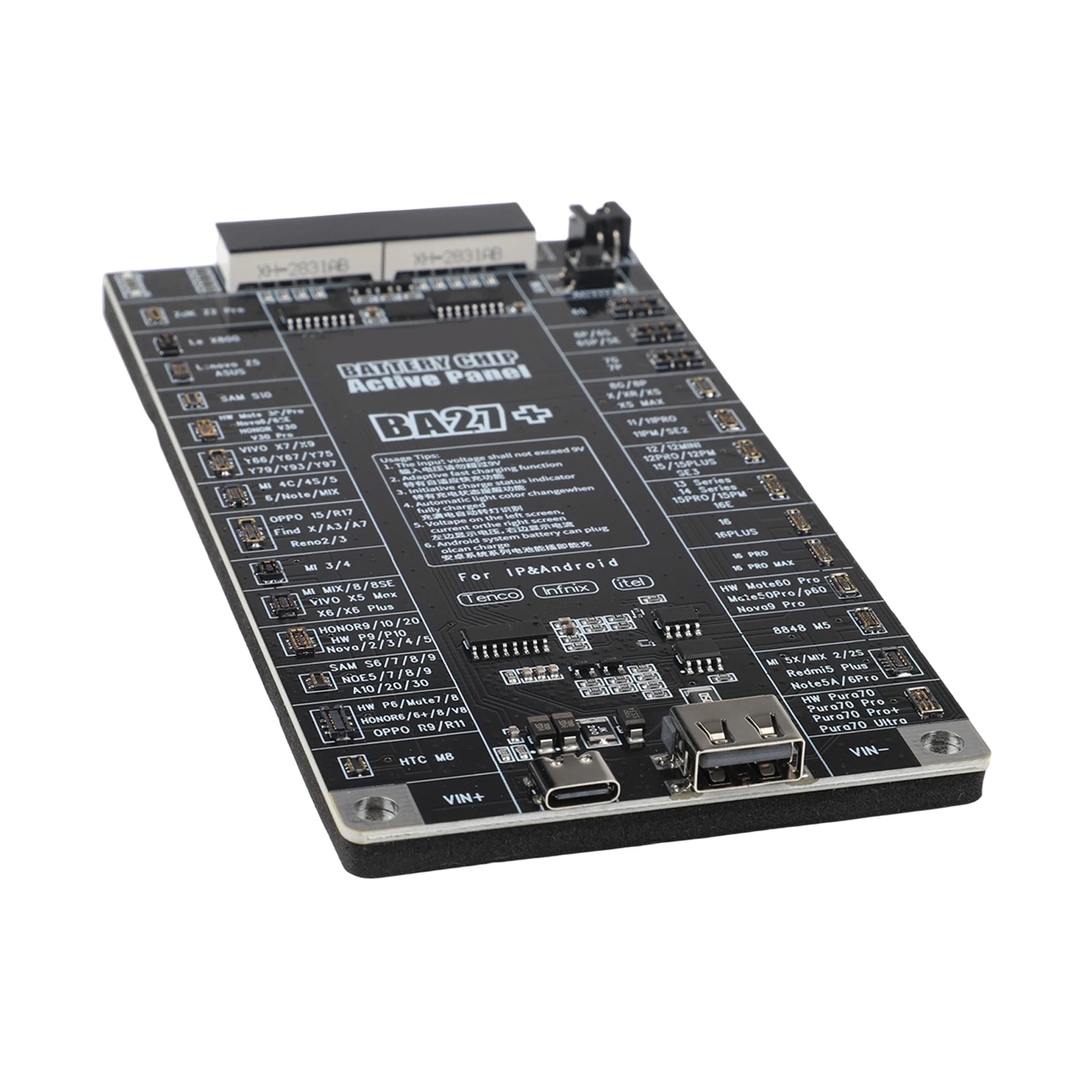 BA27 Plus Battery Activation Board for iPhone 616PM and For Android Batteries with Automatic Shutdown and Type C Power Supply