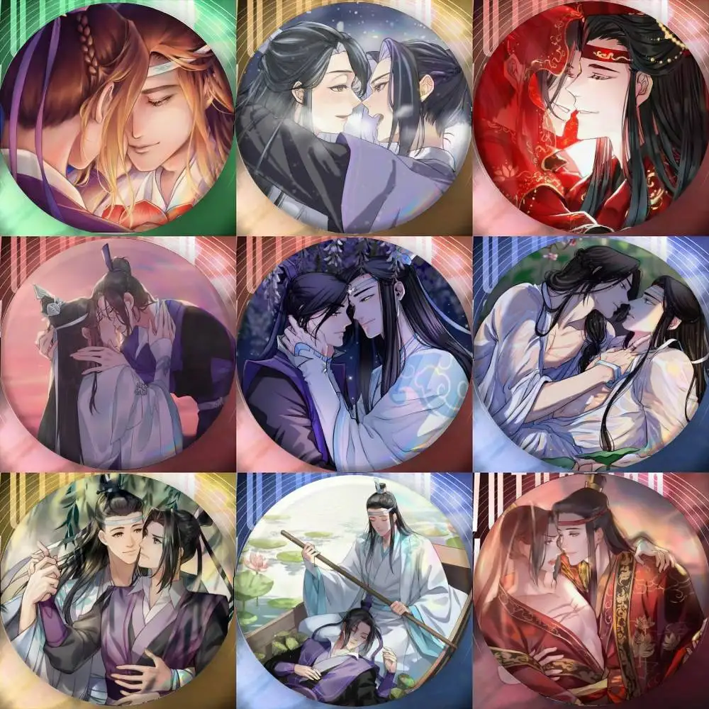 XiCheng Grandmaster of Demonic Cultivation Anime Badge Tinplate Meme Round Brooch for Bag Creative Lapel Jewelry Accessories