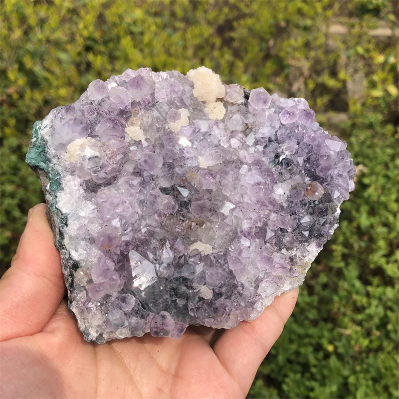 

0.7kg Natural Amethyst Crystal Cluster Quartz Druzy Geode Stone Healing