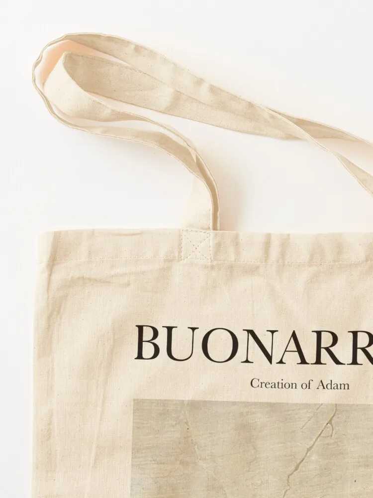 Buonarroti - Creation of Adam Tote Bag na plażę płócienna torba na zakupy Canvas Tote Bag