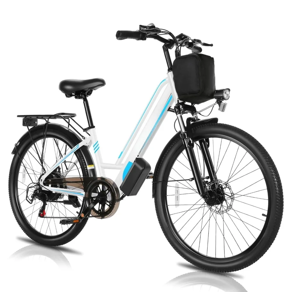 

MT26GUL Electric Bike 26" Step Through Electric Bicycle with Removable 48V 374.4Wh Battery, 750W Peak Motor,, Customized