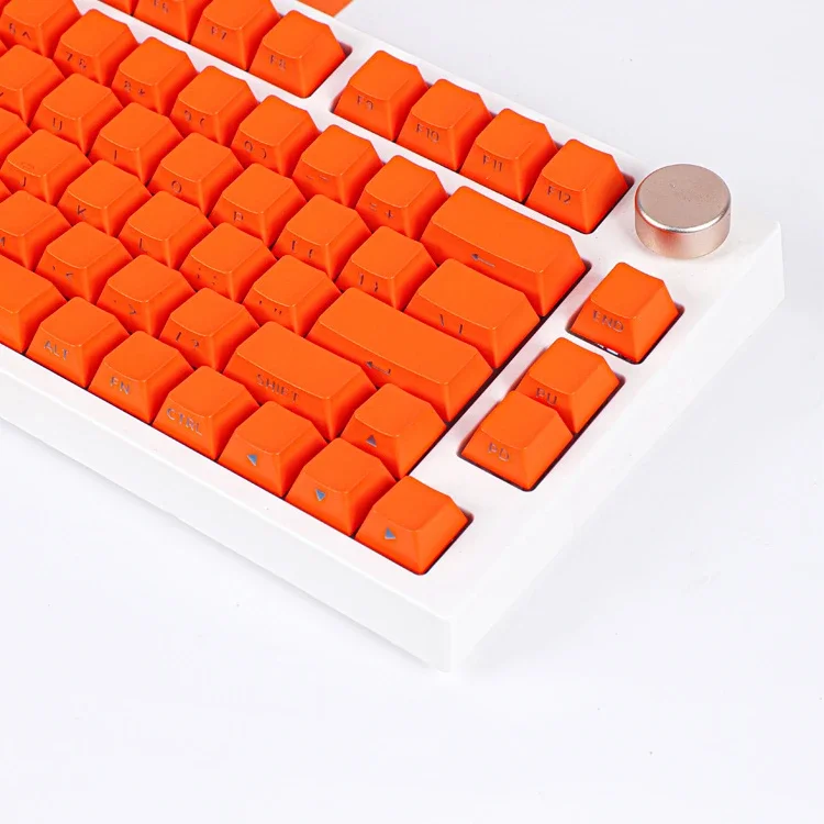 

Amas orange keycap side engraved solid color transparent PBTOEM687598 mechanical keyboard