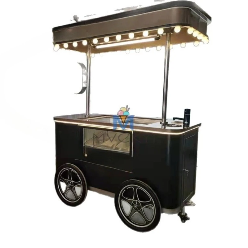 Ice cream trolley color light optional ice cream ice cream cold drink freezer
