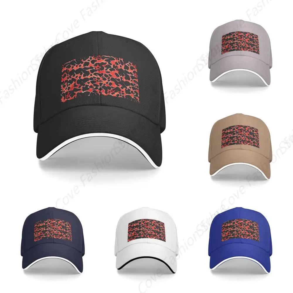 

High Quality Animal Leopard Vintage Printing Caps Sandwich Peaked Caps Trucker Hat Unisex Outdoor Sport Travel Sun Visor