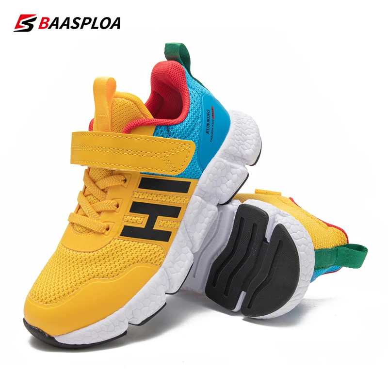 Baasploa Children Running Shoes2023 NEW Spring New Arrival Sport Shoes for Boys Girls Mesh Breathable Casual Sneakers Kids