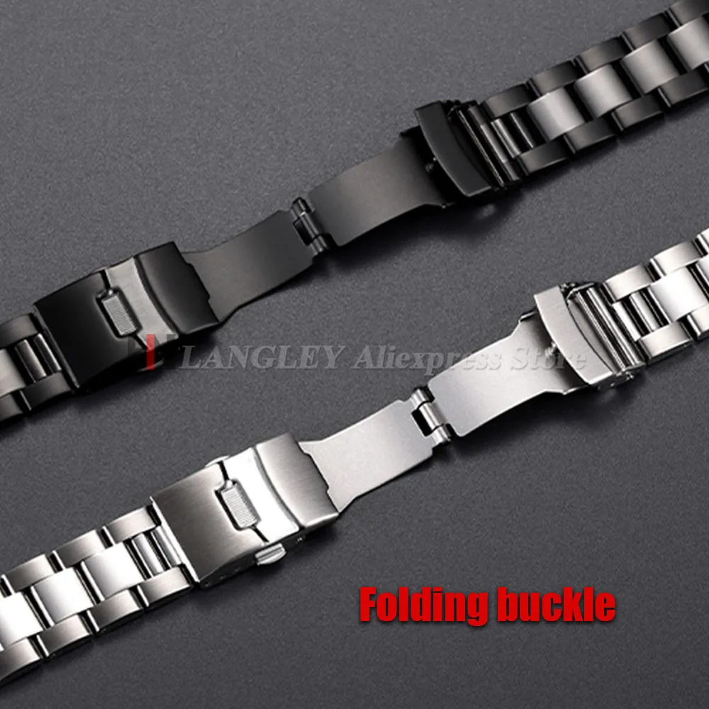 Massives Edelstahl-Uhrenarmband für Seiko Diving Oyster-Uhrenarmband, mittleres Polierarmband, 20, 22, 24, 26, 28 mm, Uhrenzubehör