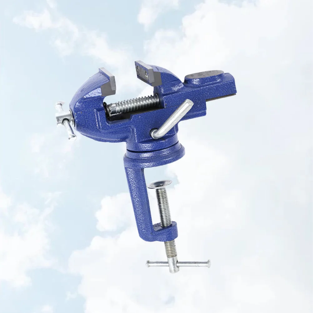 

60 Mm Bench Clamp Clamp-on Vise Flat Table Adjustable for Home Household Rotary Tool Carving