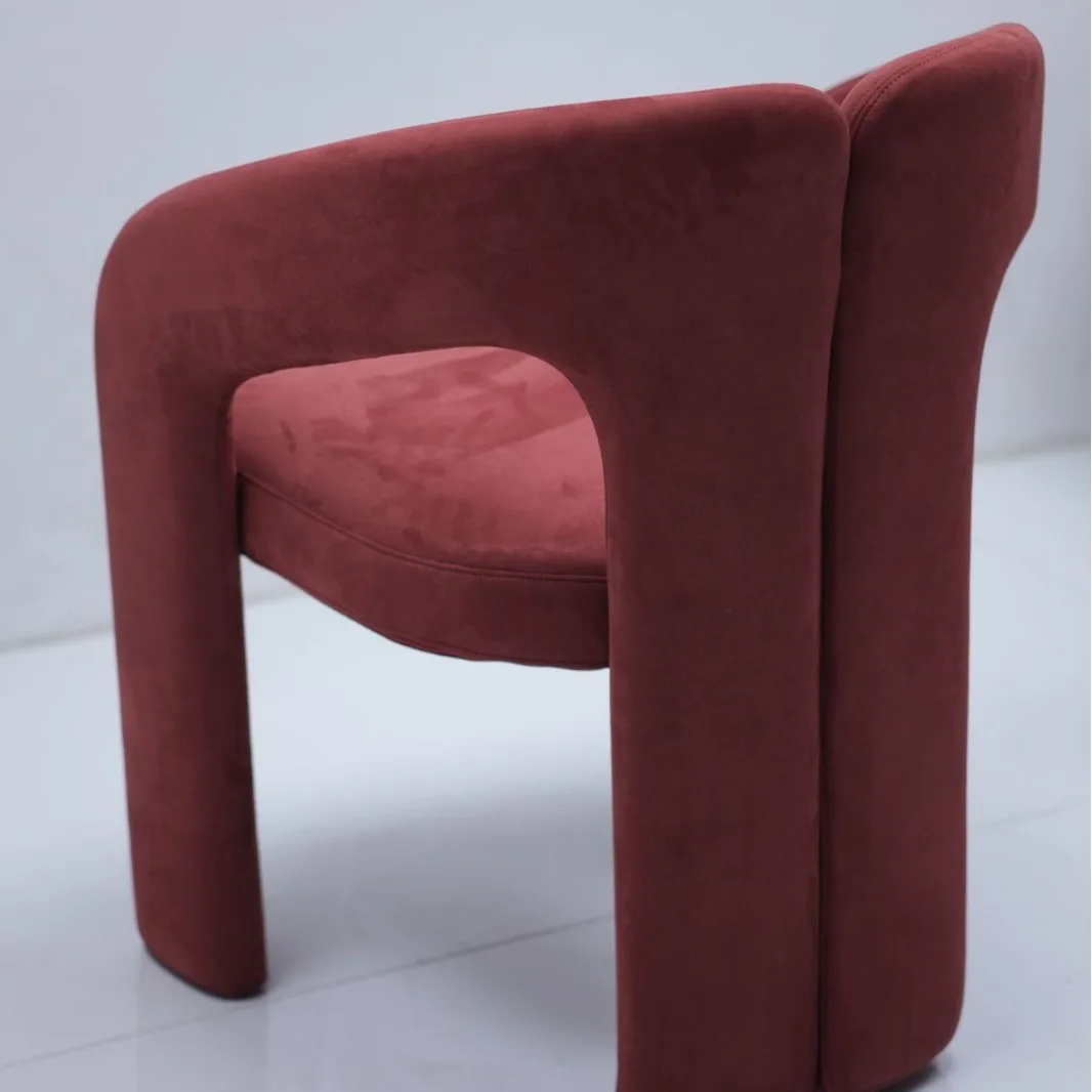 كرسي طعام كاجوال مريح للمنزل، كرسي خلفي لتقديم الطعام، مقعد تجاري