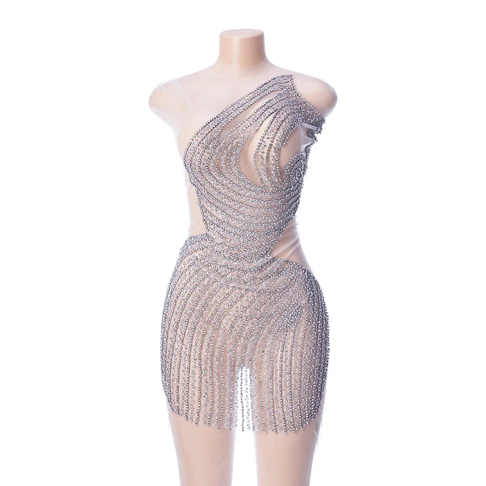 

FZD 1 PCS Bodice Design DIY Glued Beaded Sew on Silver Rhinestones Clothes Appliques and Patches for Wedding Evening Dress Cloth