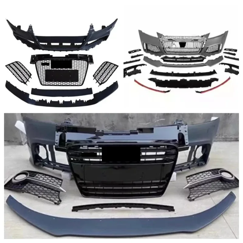 High Quality TTRS Style Body Kit Fit For 2008-2018 8S 8J TT TTS Front Bumper Assembly Radiator Grille Surround Exterior Parts