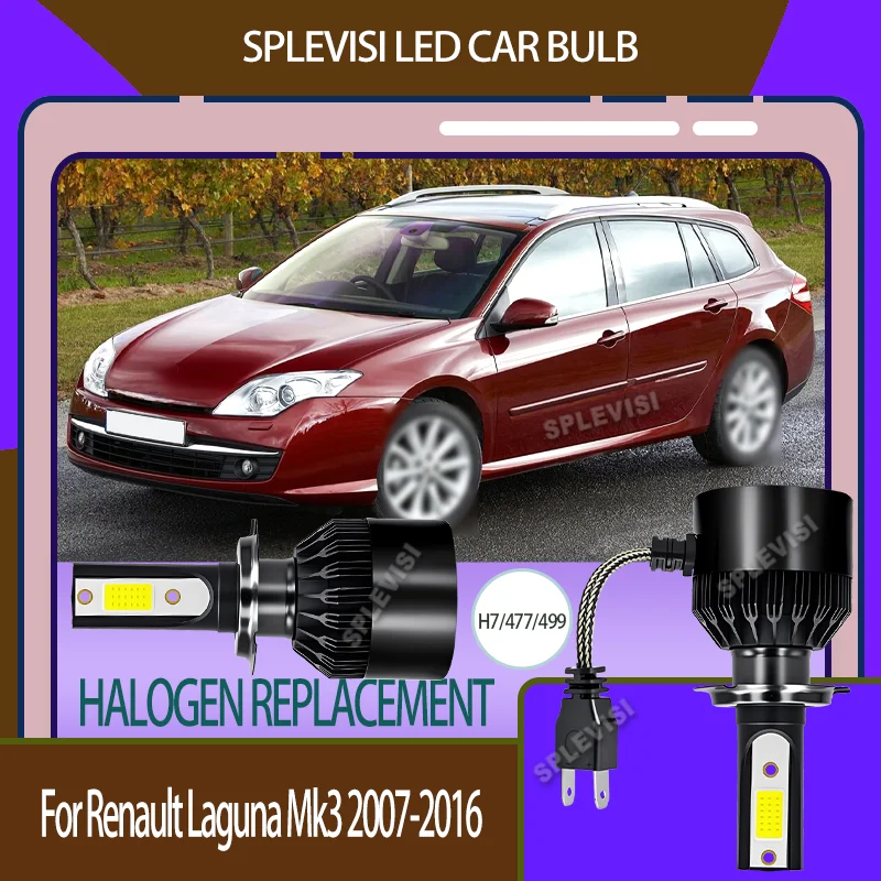 

2x High Durability 6000LM Auto led Headlight Hi Lo Beam For Renault Laguna Mk3 2007 2008 2009 2010 2011 2012 2013 2014 2015 2016