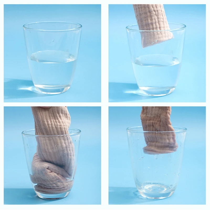 5pcs/set Baby Saliva Towel Soft Absorbent Gauze Cotton Baby Burp Cloth Washcloth