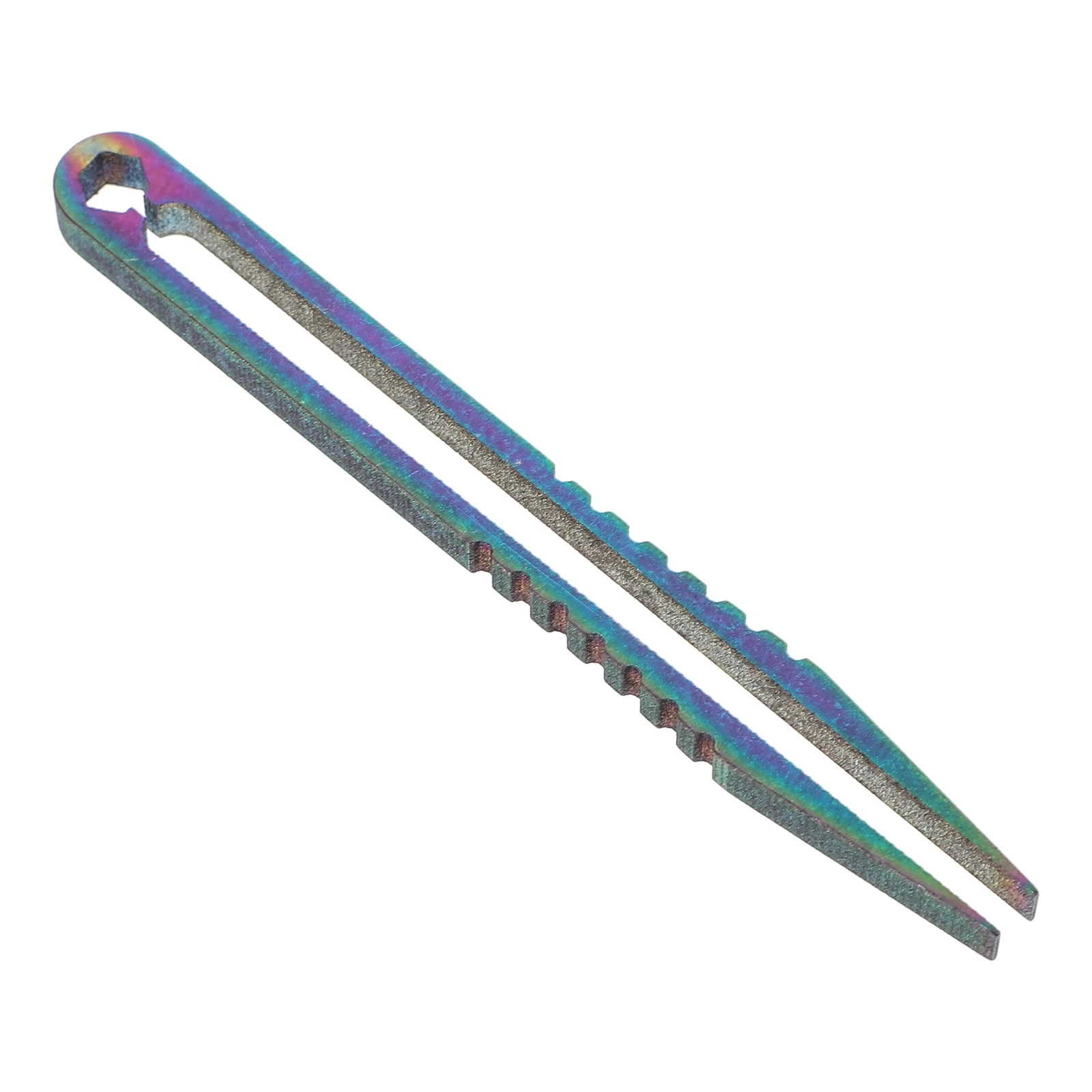 

1pc Titanium Alloy Tweezers Lightweight High Hardness Mini Tool For Travel Splinter Removal Hex Socket Wrench Industrial