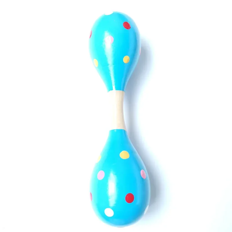 Madeira maraca chocalhos bebê criança instrumento musical chocalho abanador favor criança bebê abanador brinquedo cor aleatória