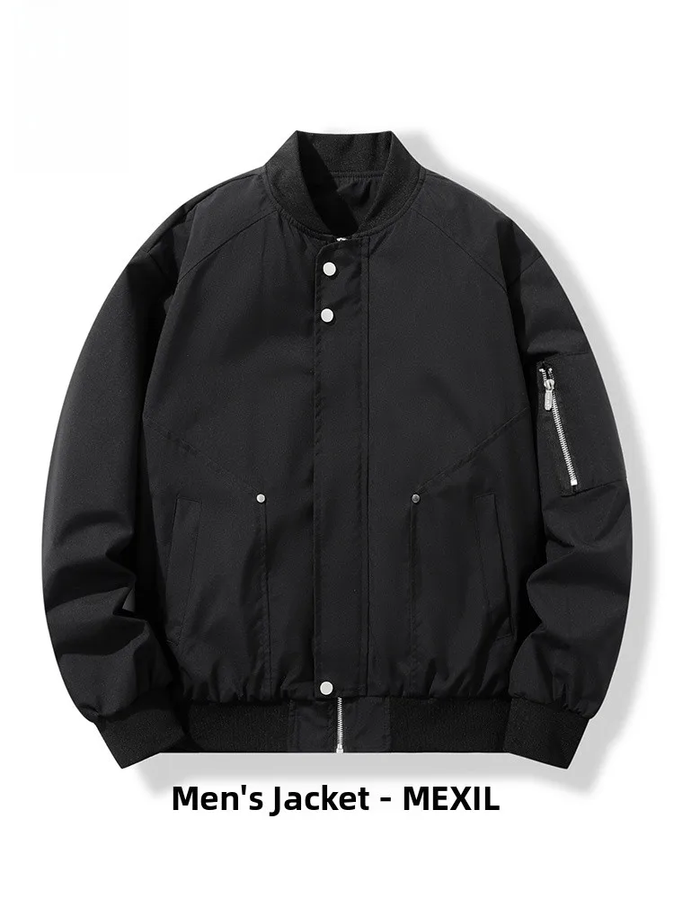 

Свободная дышащая бейсбольная куртка для мужчин, весна-осень, модная универсальная бейсбольная куртка в американском стиле, молодежная одежда из полиэфирного волокна