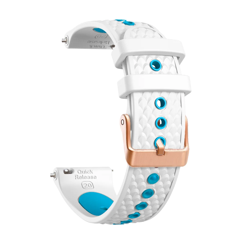 Neues 20 mm Silikon-Uhrenarmband für Garmin Vivoactive 6 5 3 Forerunner 570 42 mm 165 55 245 645 Venu 2 Plus Sq 2 Armband