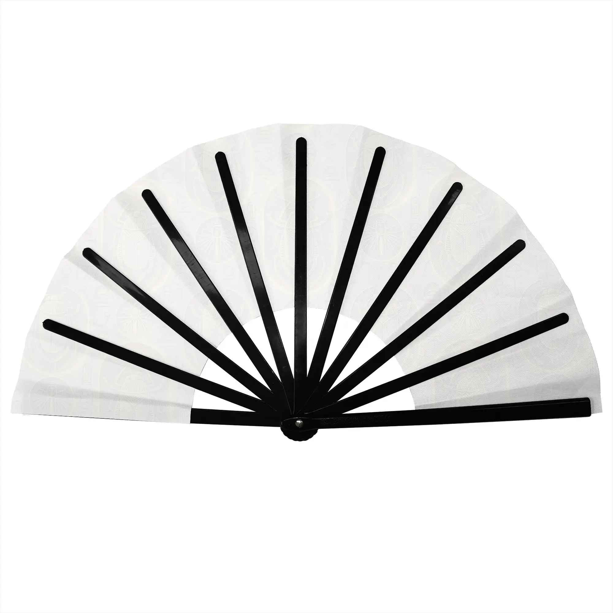 Egyptian Scarab Eye of Horus Folding Hand Fan Hieroglyphs Polyester Fabric Fan Cool Summer Accessory Decorative Fans
