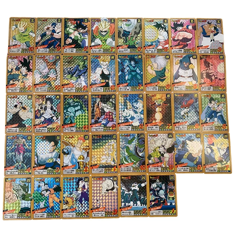 

38Pcs/set Dragon Ball Fierce Fighting Episode 8 First Edition Reproduction Complete Set Anime Game Characters Collection Cards