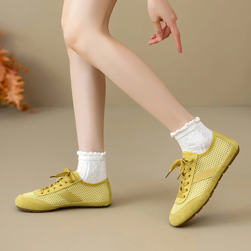 Женская обувь 2025, брендовая женская вулканизированная обувь на шнуровке, модные уличные нескользящие повседневные новые дышащие кроссовки больших размеров