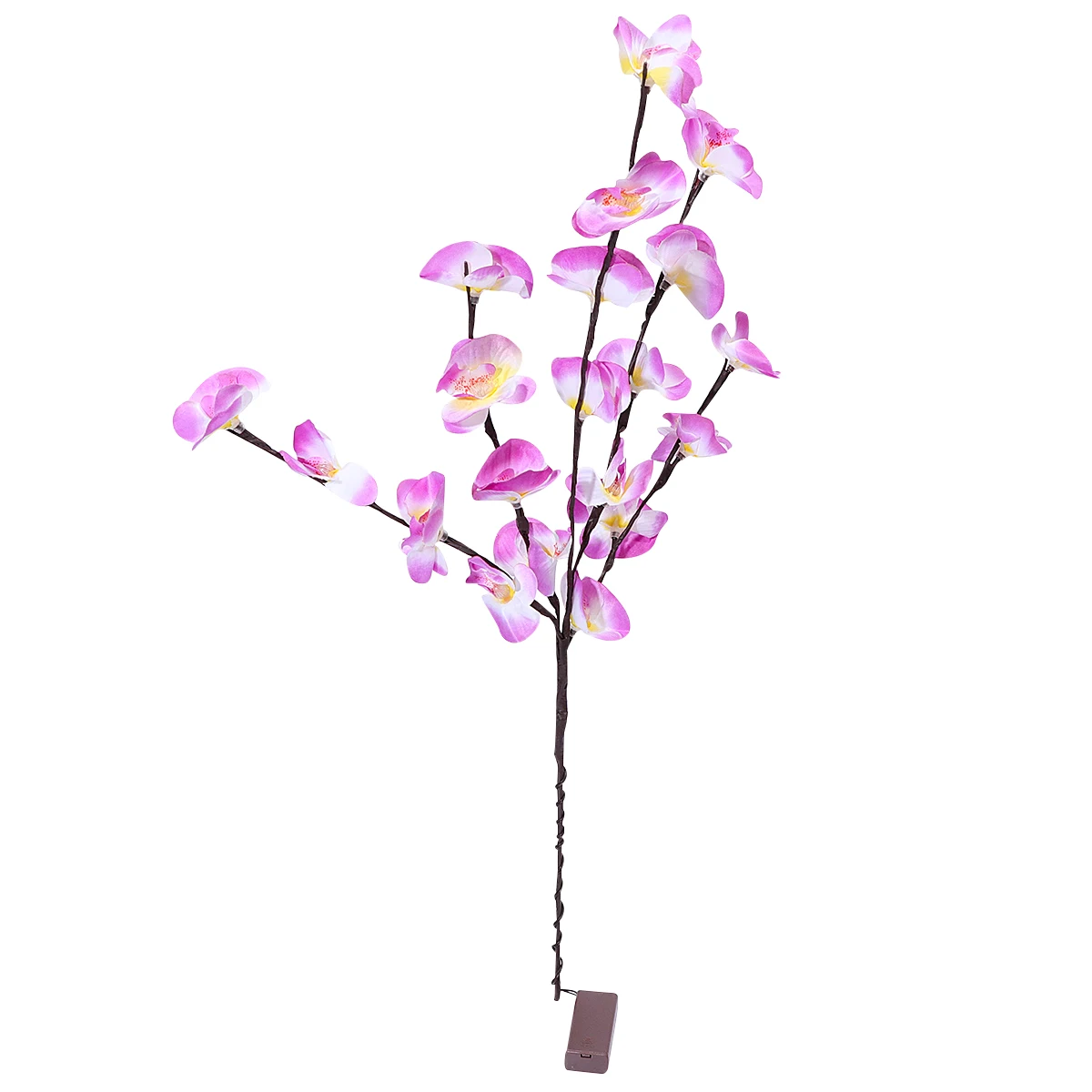 

Simulated Phalaenopsis Lamp LED Decorative Lights Branches with Orchid Artificial Bendable Silk Cloth Faux Stems