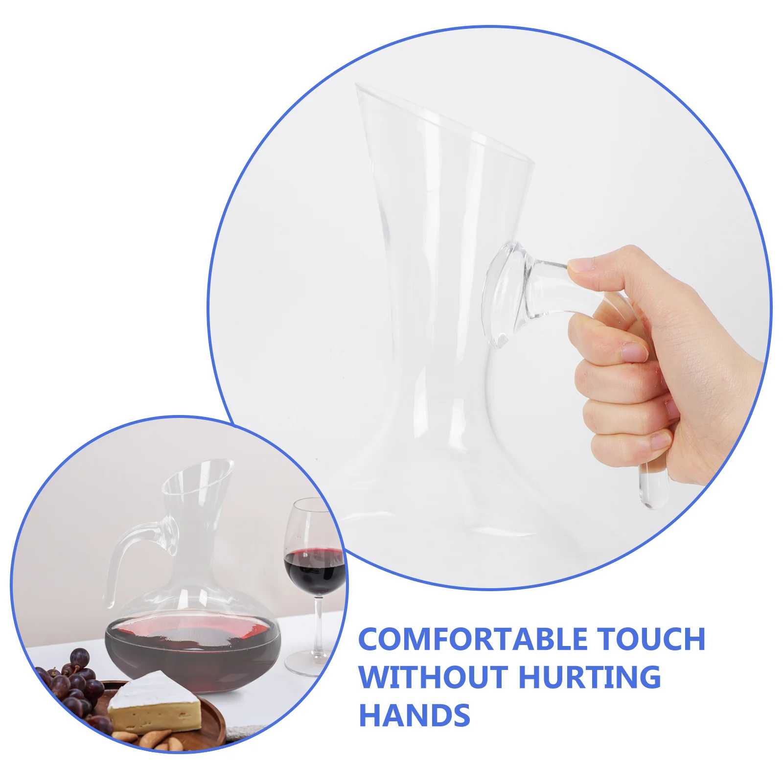 

Стеклянный графин для вина, простой графин с наклонным горлышком, принадлежности для красного вина, домашний бар, паб, аэрат, разделитель ликера, разделитель ликера