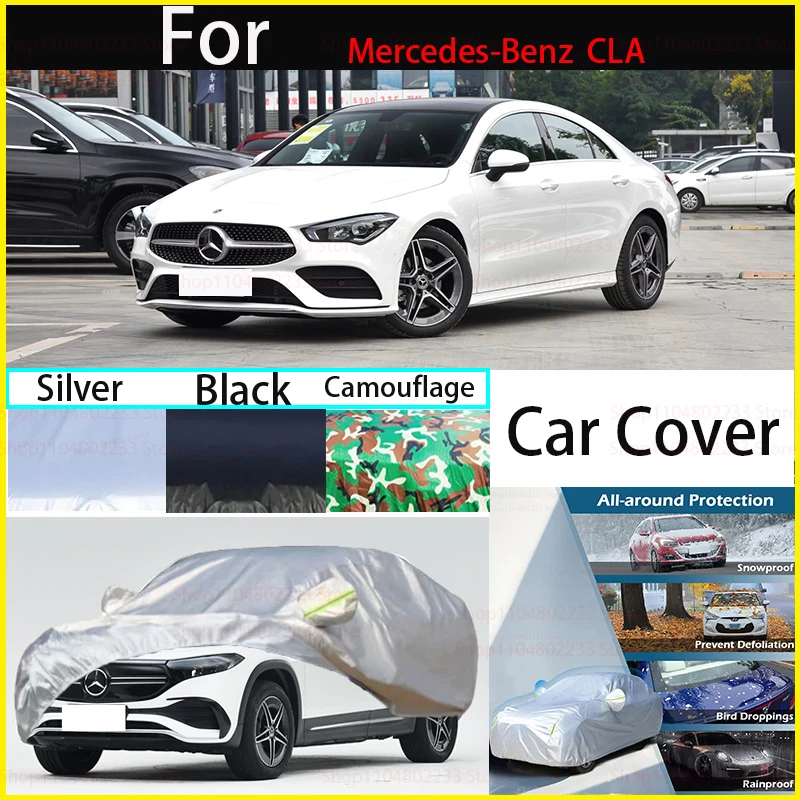 

Водонепроницаемые автомобильные чехлы для Mercedes-Benz CLA, всесезонный автомобильный чехол, полное покрытие, пыленепроницаемый, снежный и устойчивый к ультрафиолетовому излучению