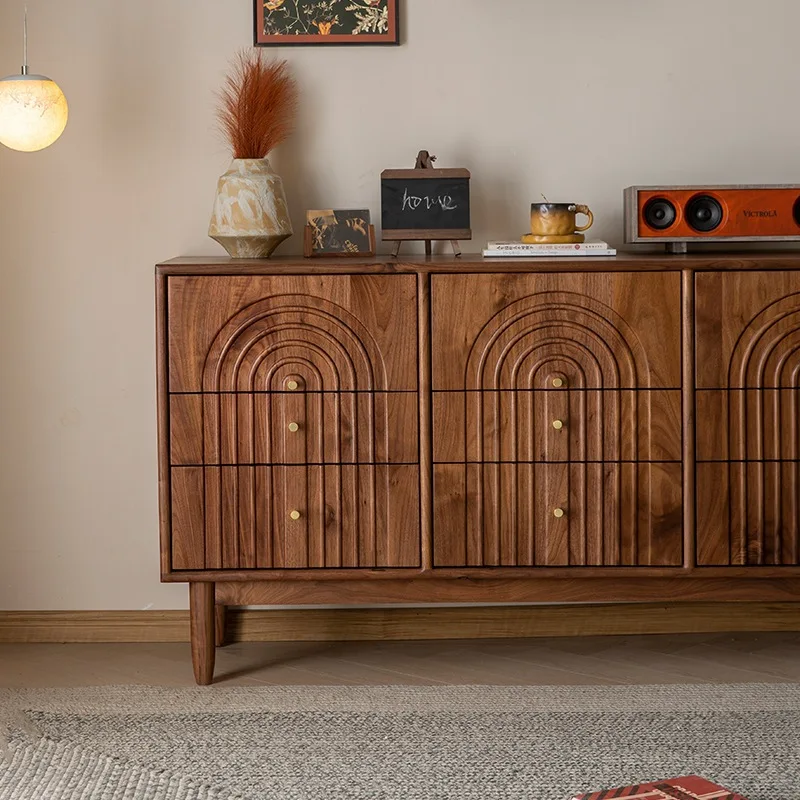 Настраиваемый винтажный прикроватный шкафчик для спальни с девятью грудью